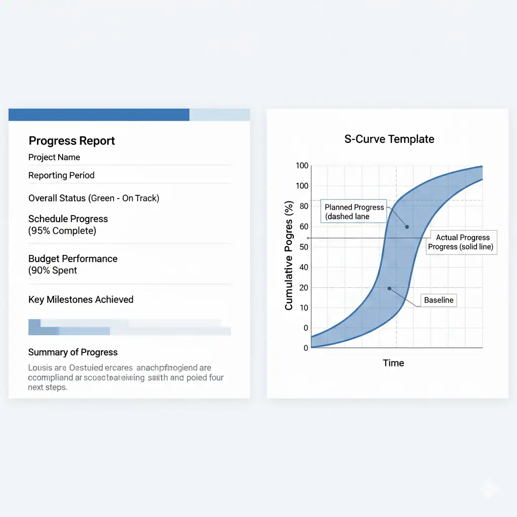 Template Progress Report S-Curve