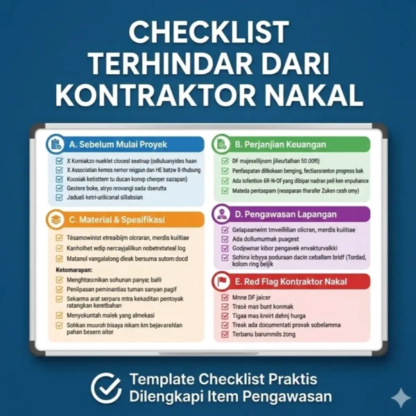 Checklist Terhindar Dari Kontraktor Nakal