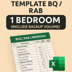 Template BQ/RAB One Bedroom (include backup volume)