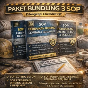 Paket Bundling 3 SOP Perbaikan & Perawatan Beton (SNI)