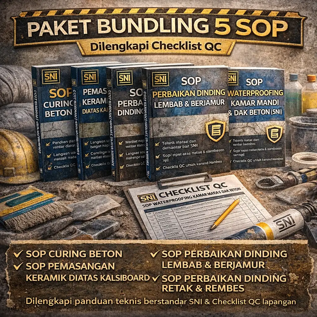 Paket Bundling 5 SOP Konstruksi Perbaikan Bangunan (SNI)