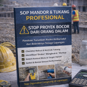 SOP Mandor & Tukang Profesional — Stop Proyek Bocor dari Orang Dalam