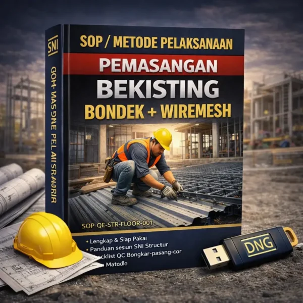 SOP / Metode Pelaksanaan Pemasangan Bekisting Bondek + Wiremesh