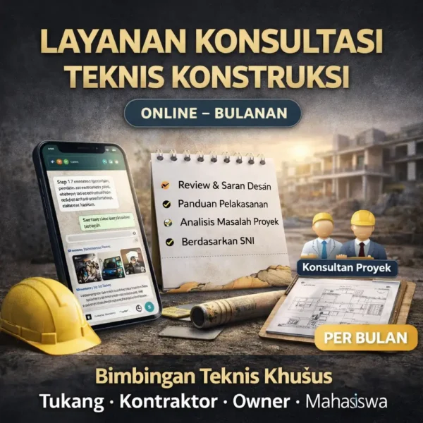Layanan Konsultasi Teknis Konstruksi (Online – Bulanan)