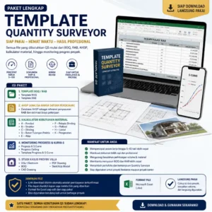 Paket Template Quantity Surveyor Pro - Siap Pakai