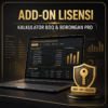 Add-On Lisensi Kalkulator BOQ dan Borongan Pro