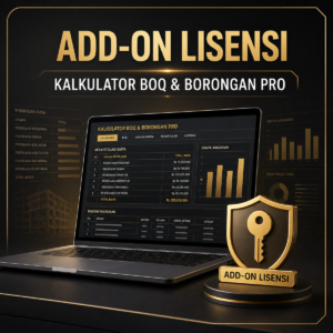 Add-On Lisensi — Kalkulator BOQ & Borongan Pro